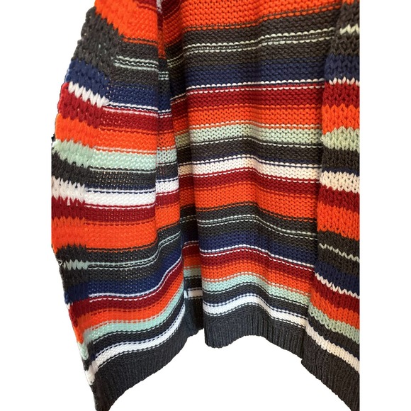NWT Made With Love Women’s Striped Open Front Cardigan Multi Sz Medium V288 - Picture 4 of 6